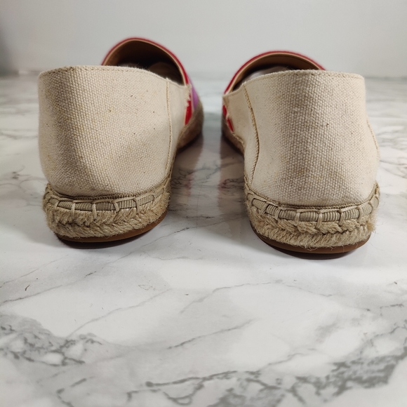 Banana Republic Red and Purple Striped Espadrilles Size 10 - Picture 6 of 11